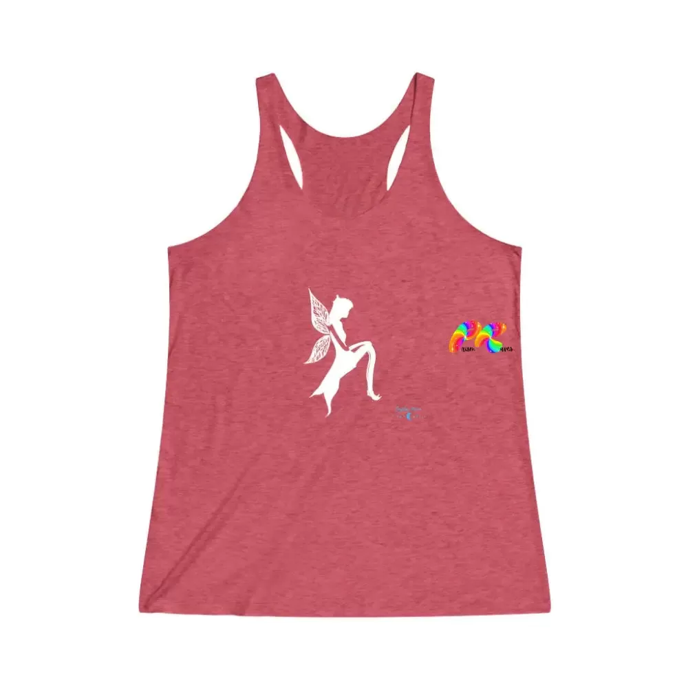 Fairy Women's Tri-Blend Racerback Tank