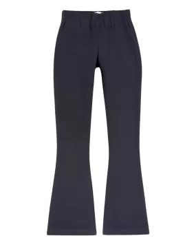 Faye Flare Cropped Pant (Navy Knit)