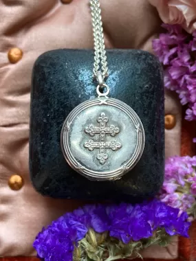 French Cross of Lorraine Locket