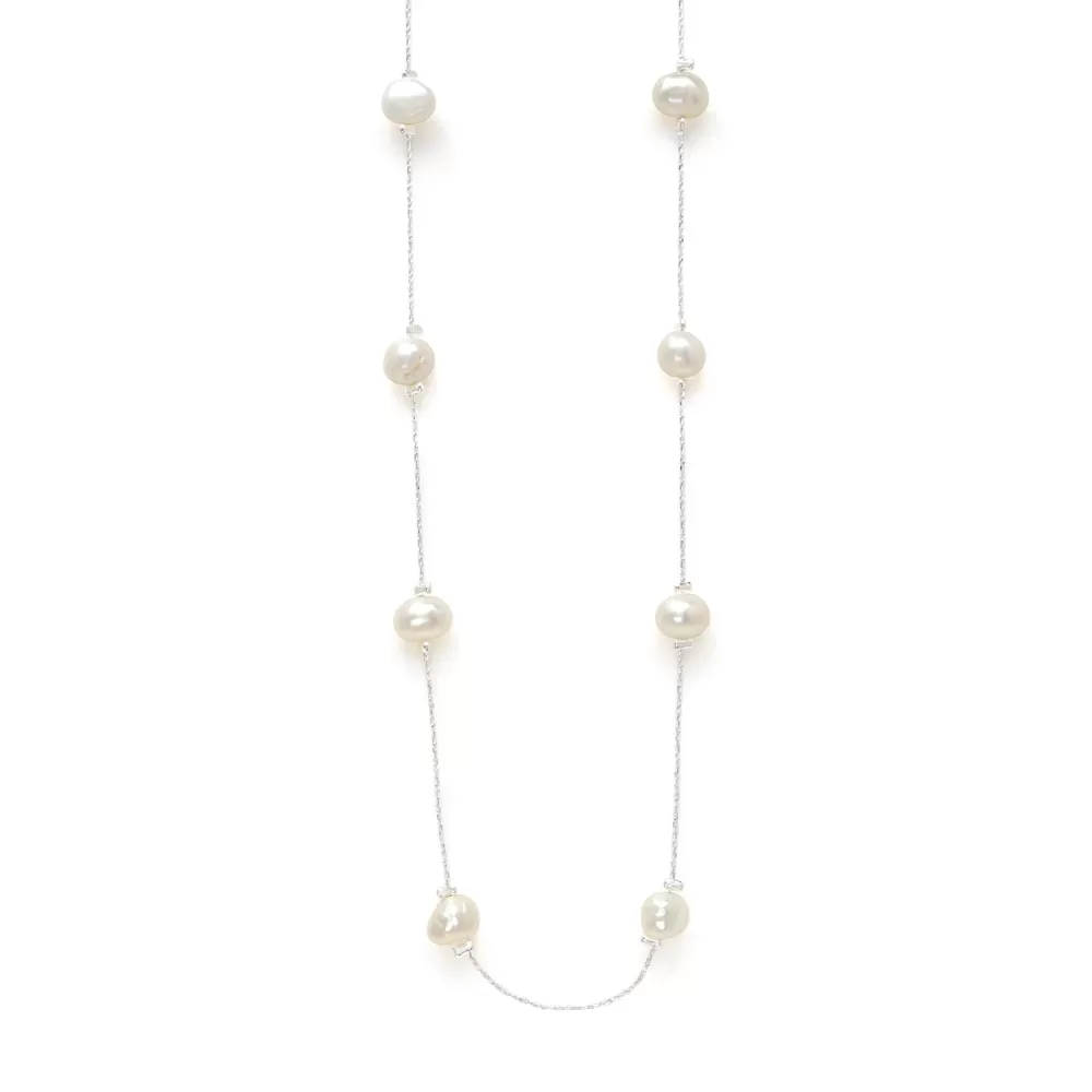 Freshwater Pearl Station Necklace