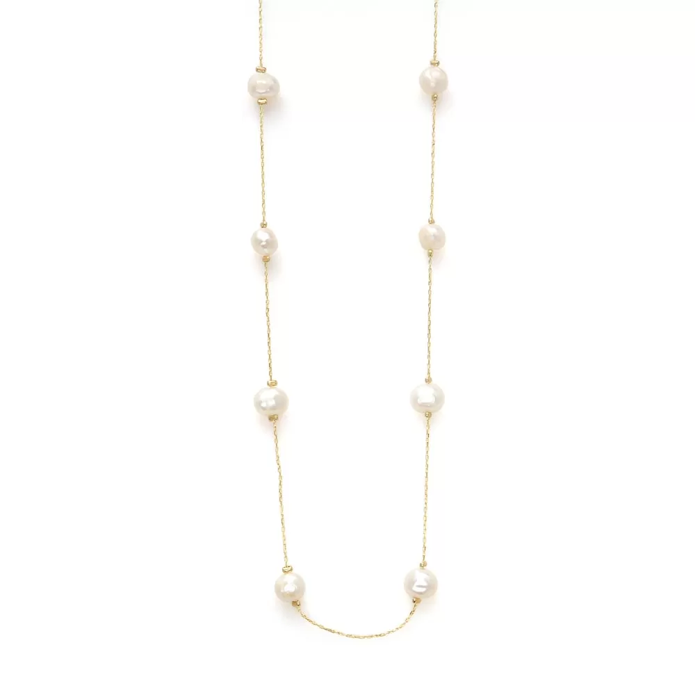 Freshwater Pearl Station Necklace