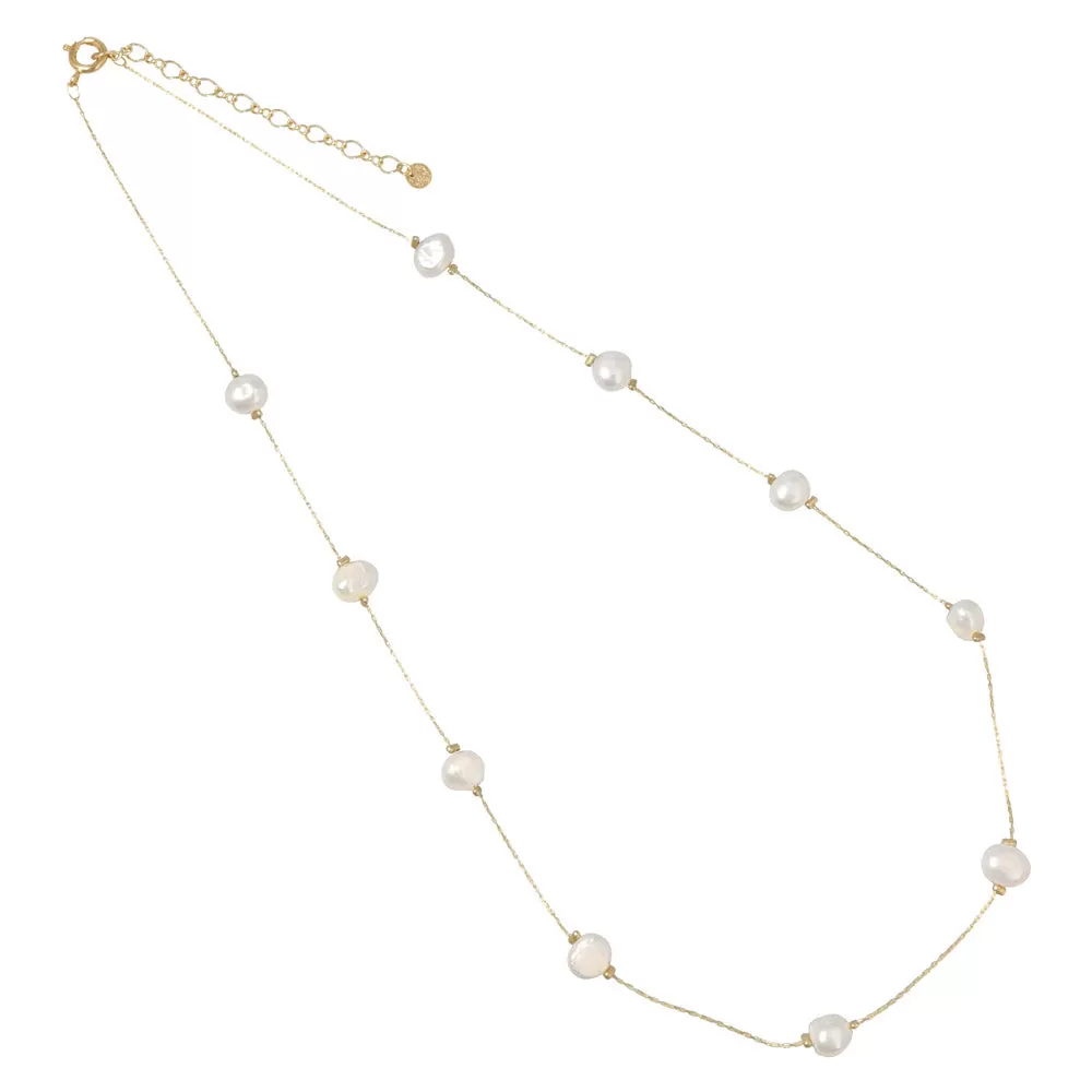 Freshwater Pearl Station Necklace