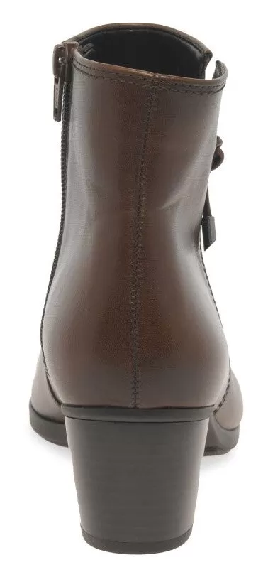 Gabor Ela 35.522 Womens Leather Zip Fastening Ankle Boot