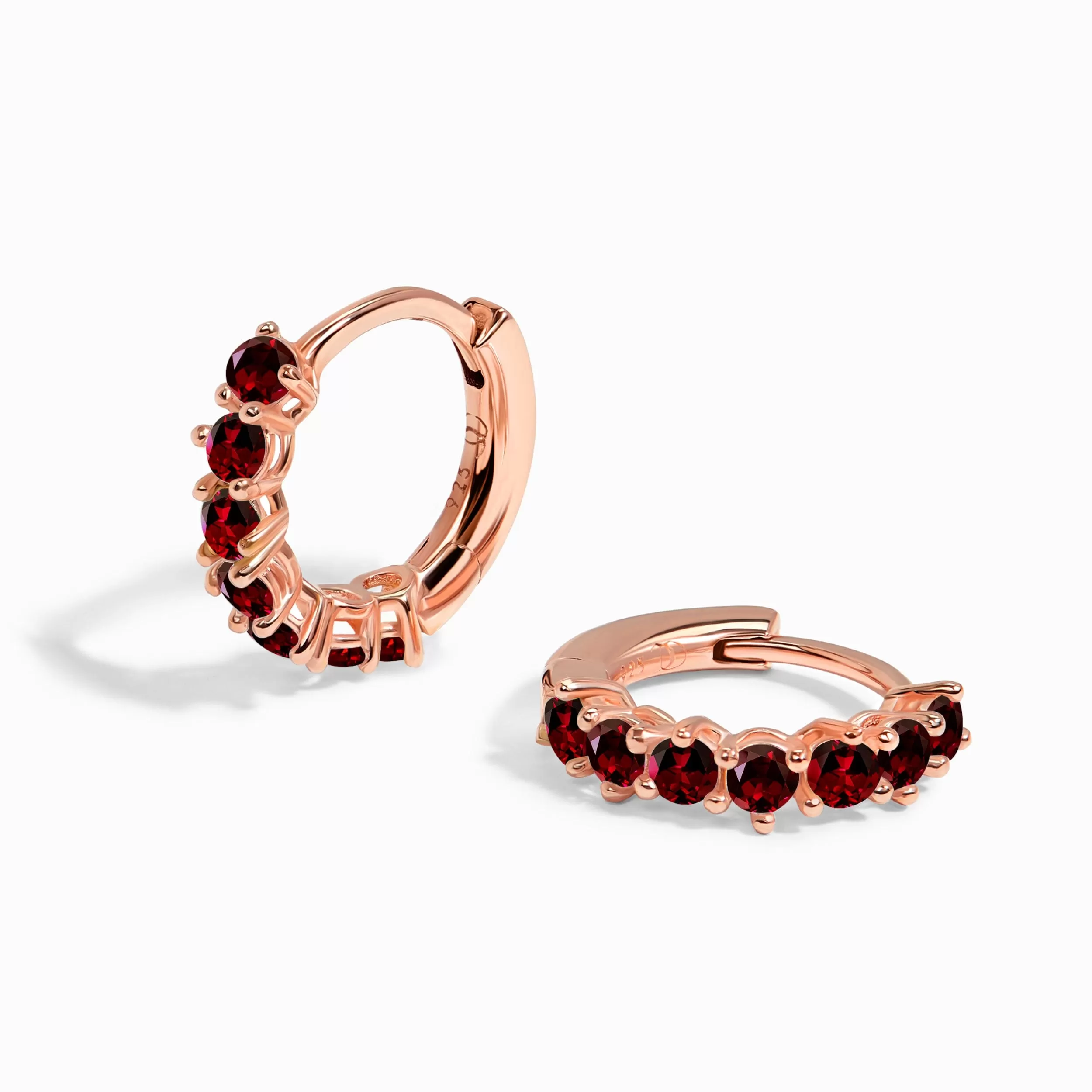 Garnet Earrings - Bonny Hoops