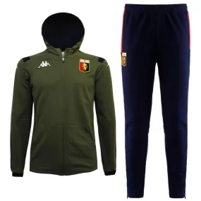 Genoa CFC green/blue hooded presentation soccer tracksuit 2019/20 - Kappa