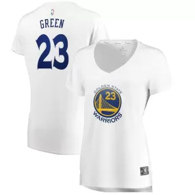 Golden State Warriors Draymond Green Fanatics Branded Fast Break Player Association Jersey Womens - White | Ireland A0753Z9