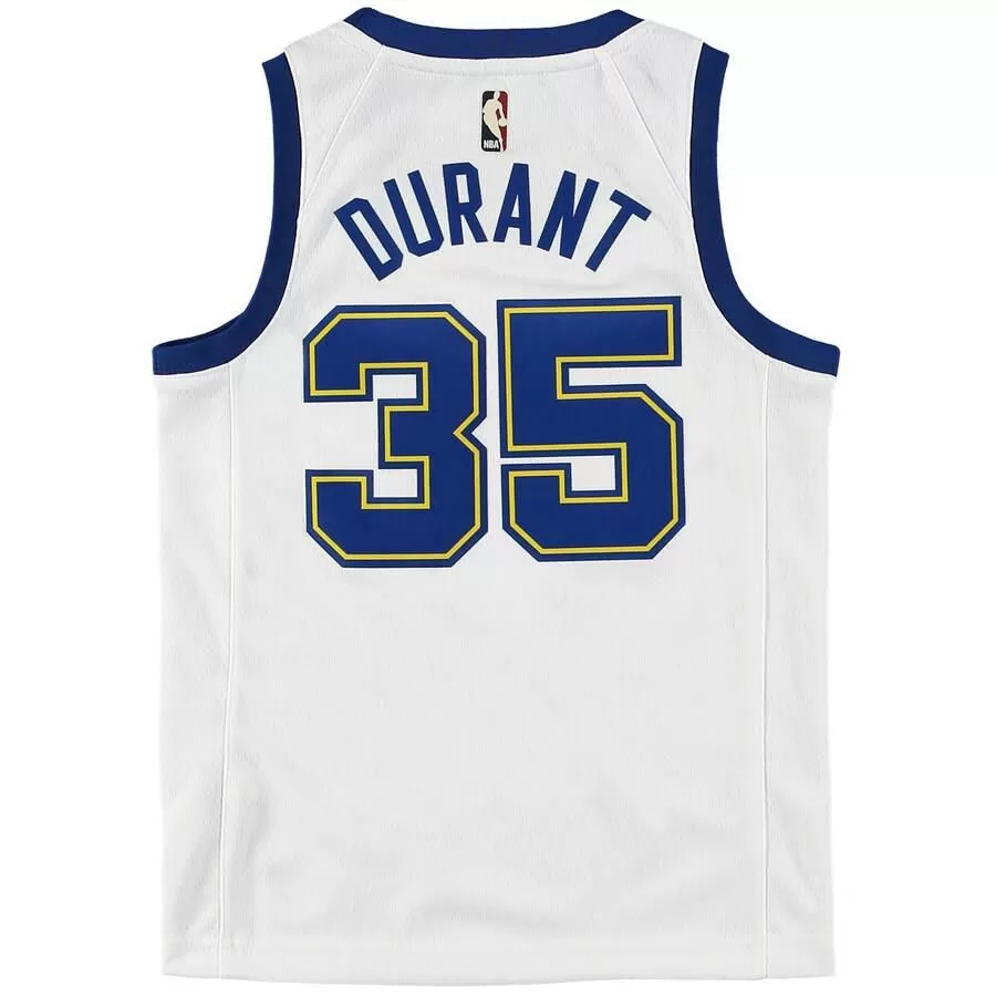 Golden State Warriors Kevin Durant Nike Hardwood Classics Swingman Jersey Kids - White | Ireland C3781E6