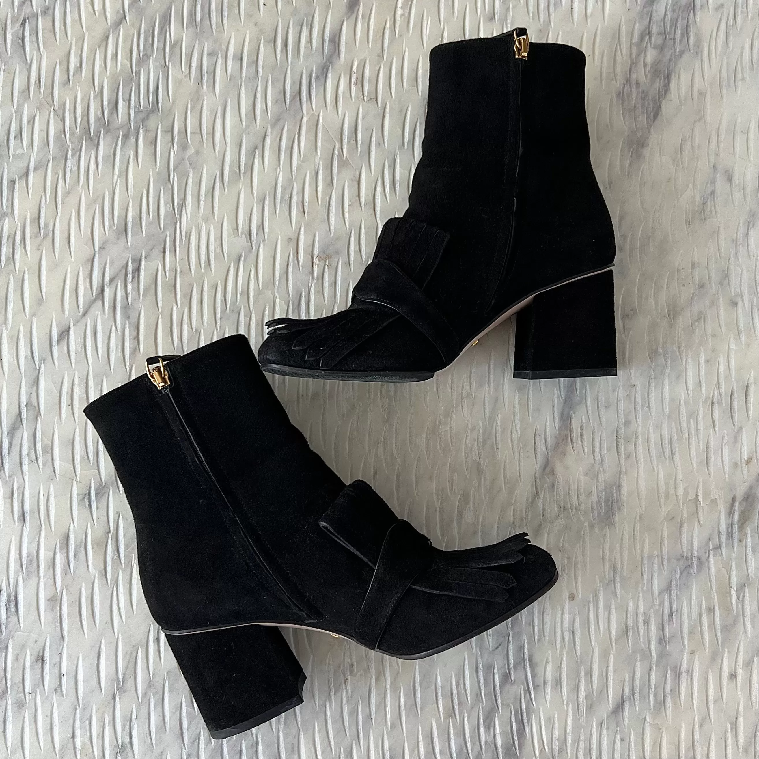 Gucci Ankle Suede Marmont Boots