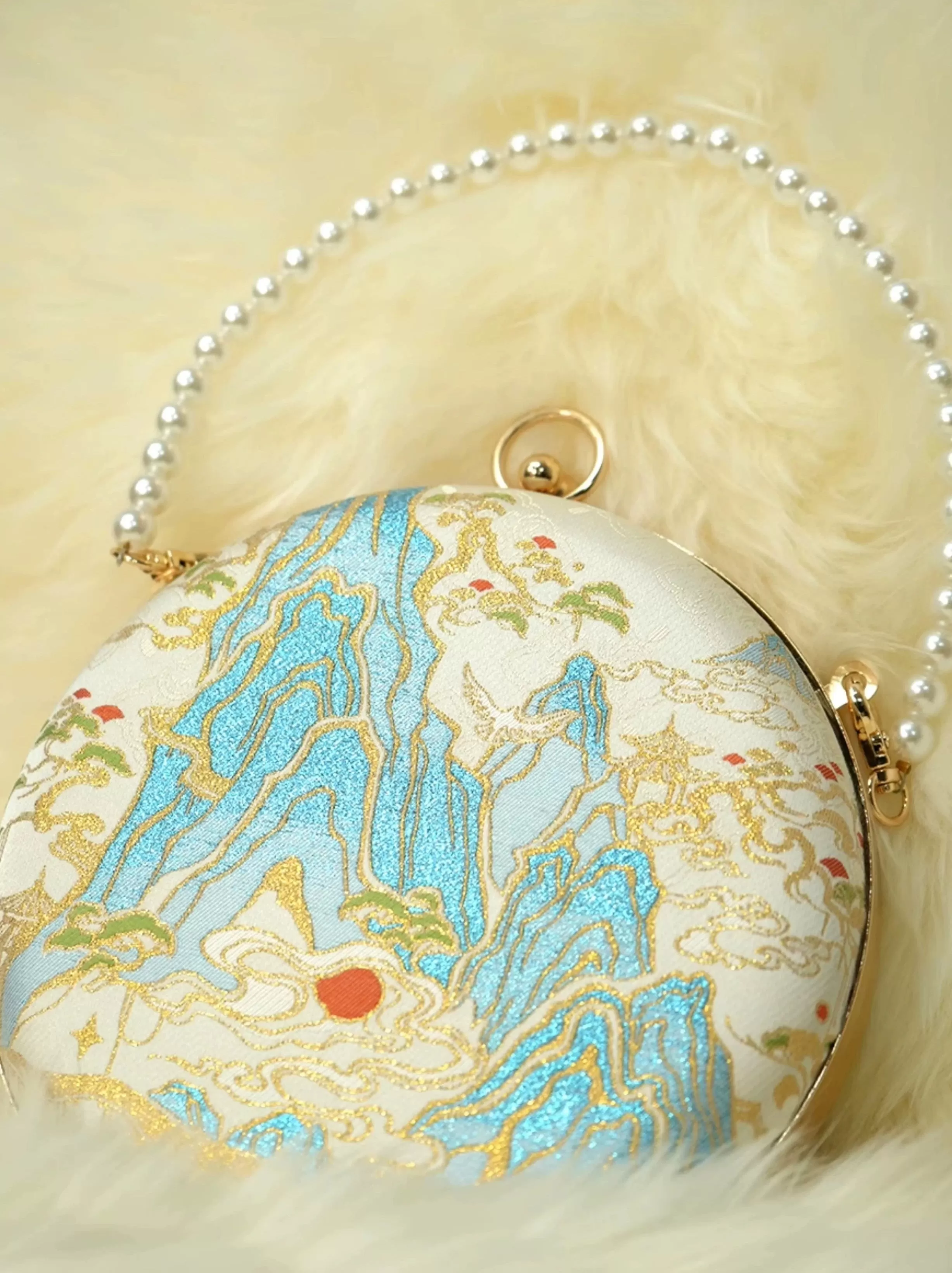 Handbag for Hanfu & Cheongsam - Thousand Miles in Black