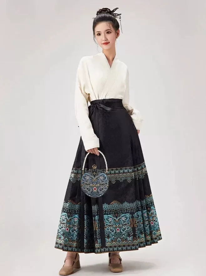 Handbag for Hanfu & Cheongsam - Thousand Miles in Black