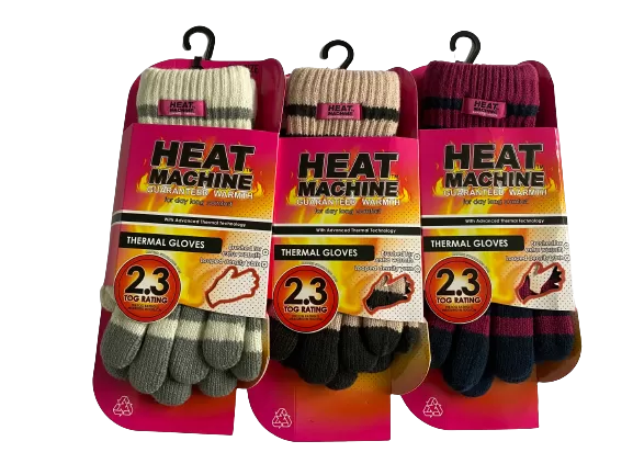 Heat Machine Ladies Thermal Insulated Gloves code 3066 - One Size