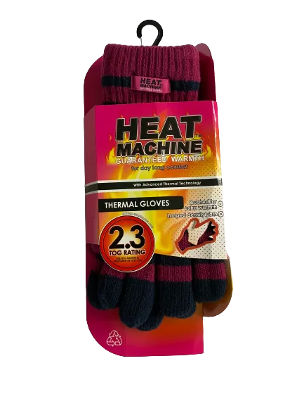 Heat Machine Ladies Thermal Insulated Gloves code 3066 - One Size