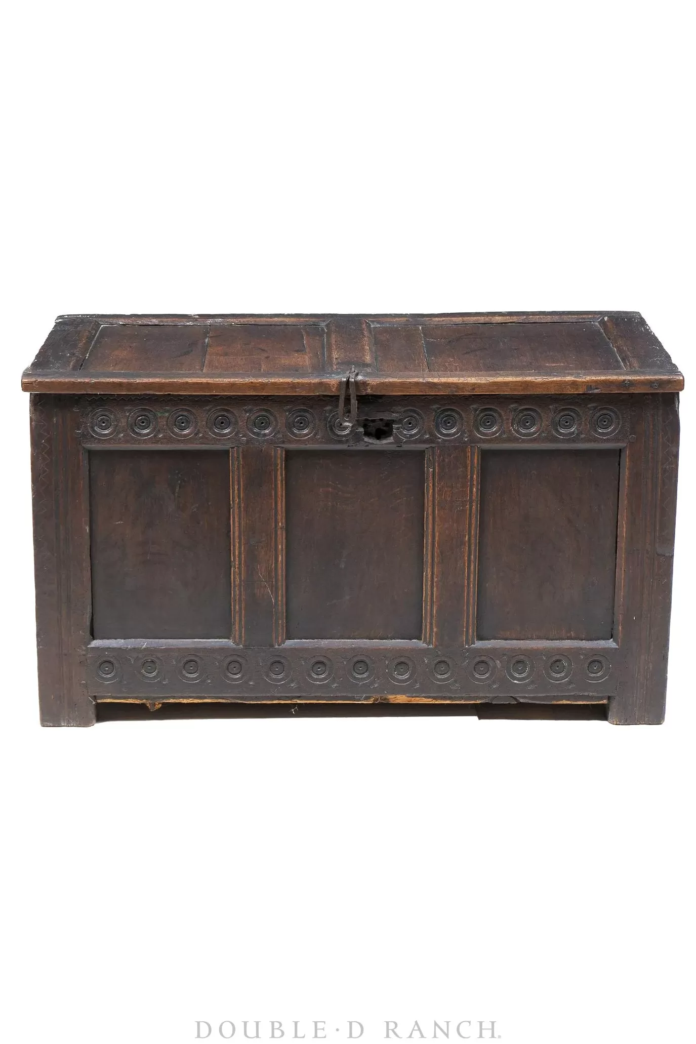 Home, Furniture, Chest, Spanish, Oak with Carving, Antique, Estate, 19th Century, 190