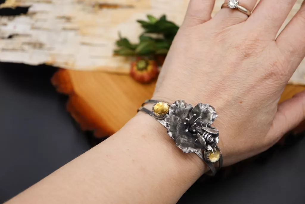 Honey Bee and Citrine Bracelet