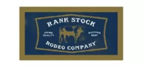 Hooey Rank Stock Blue / Mustard / White Rectangle Sticker