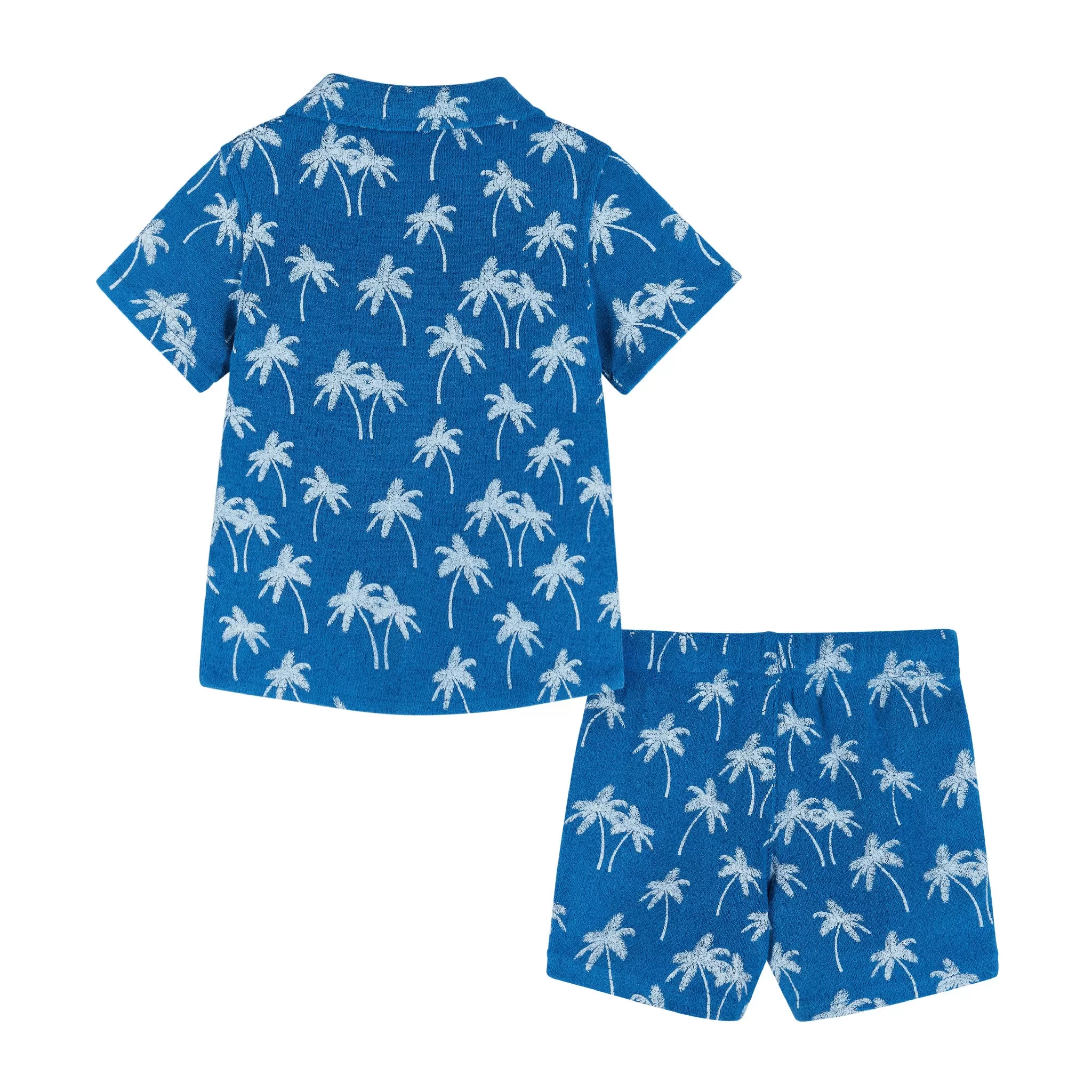 Infant Matching Terry Set | Palm Tree Print