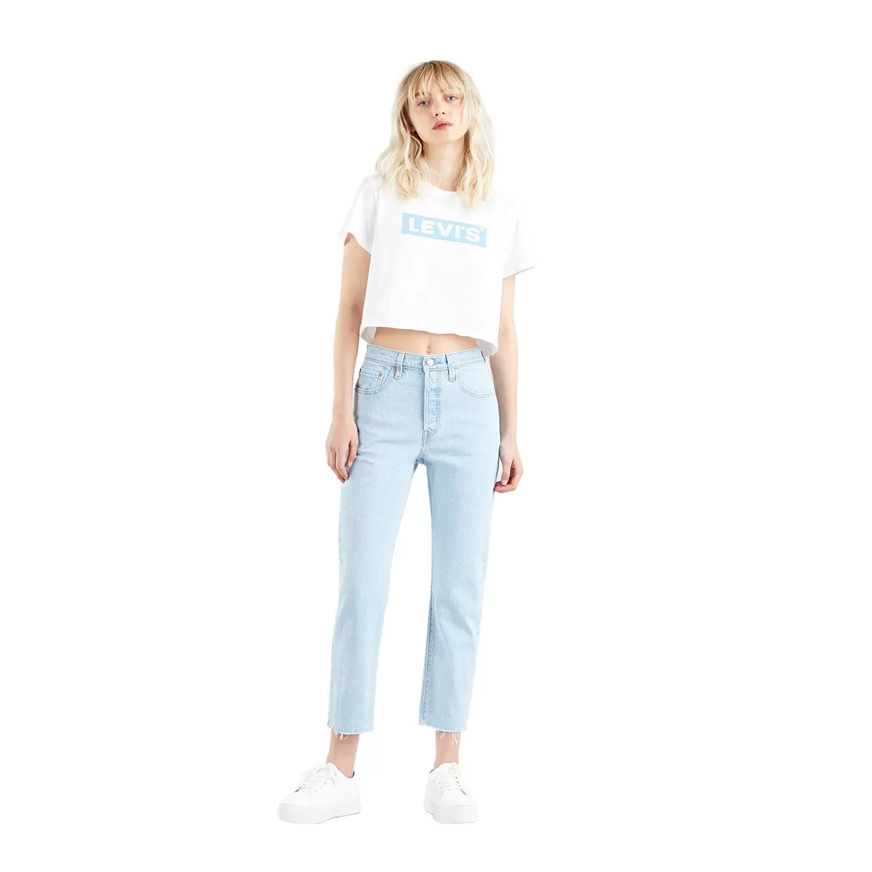 Jeans Donna Levi's 501 Original Cropped Blu Samba Goal