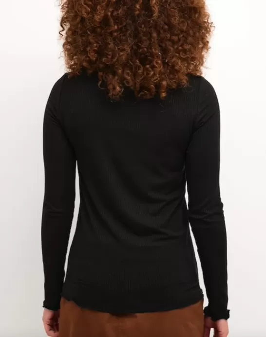 KA - Drew black long-sleeved tee