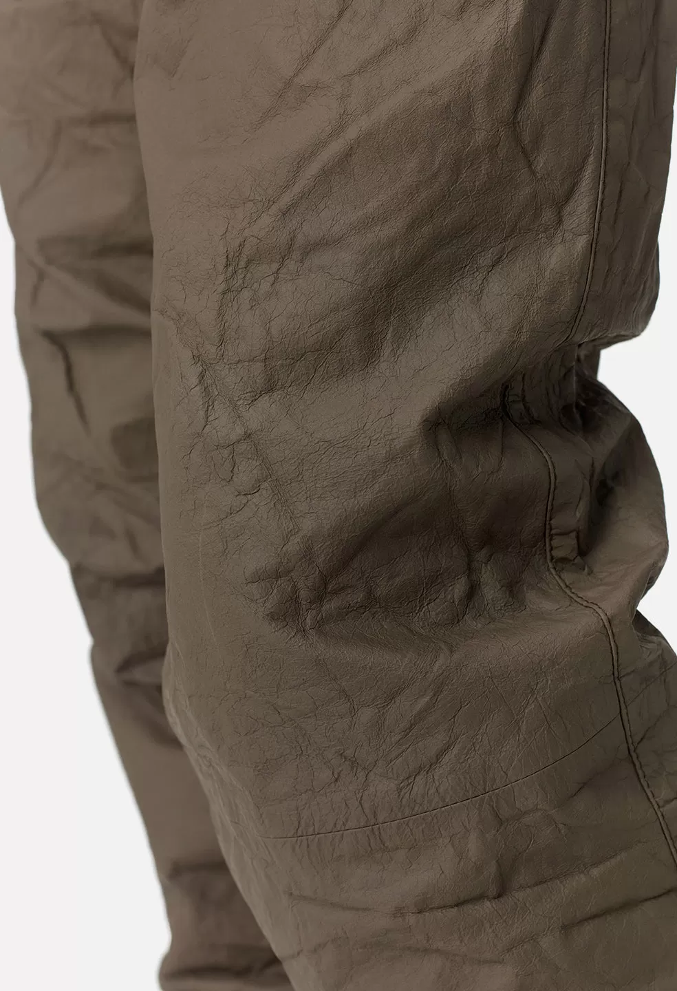 Leather Himalayan Pants / Taupe