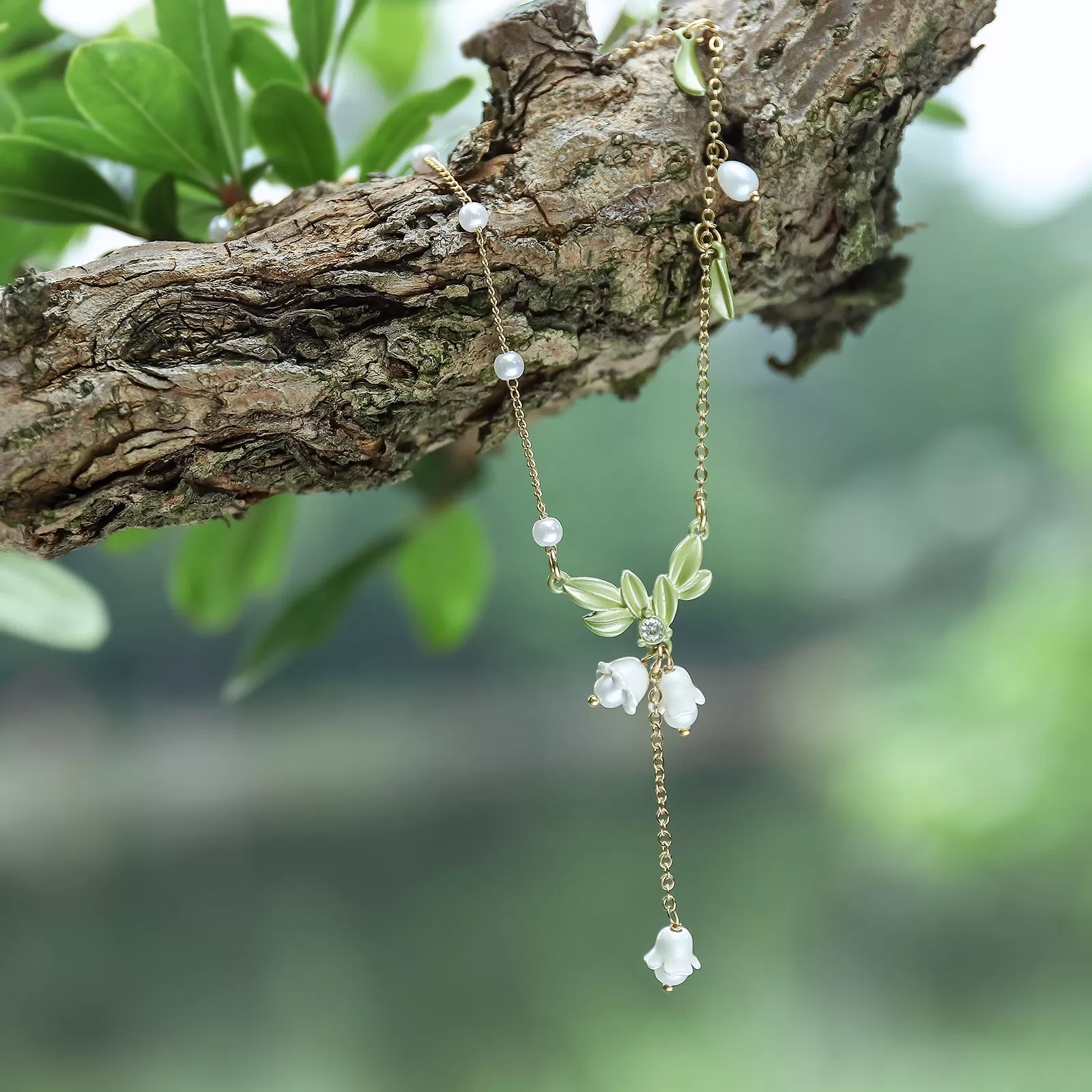 Lily Of The Valley Diamond Necklace