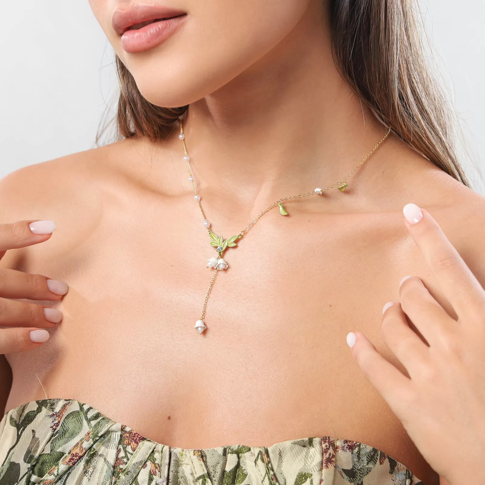 Lily Of The Valley Diamond Necklace