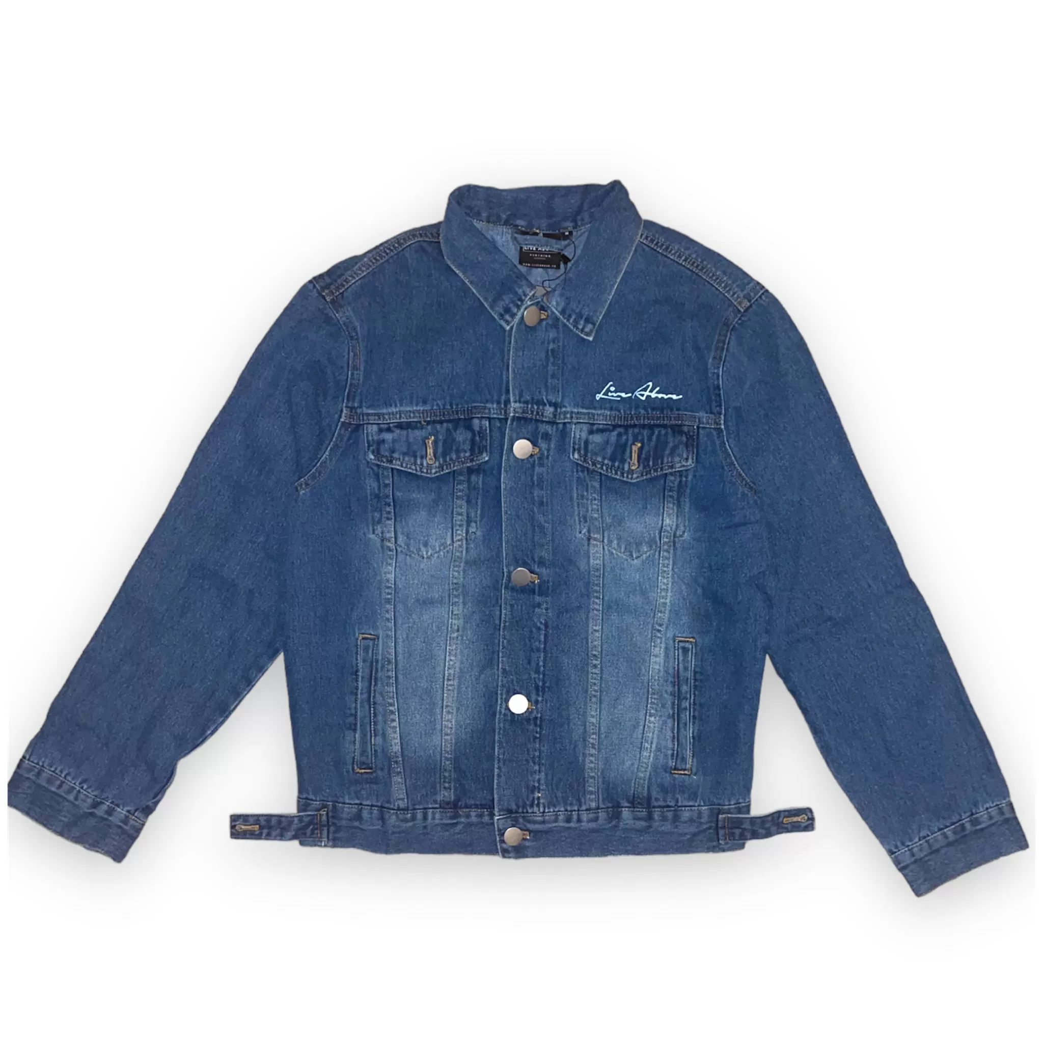 Live Above EYDSBL denim jacket- Blue Jean