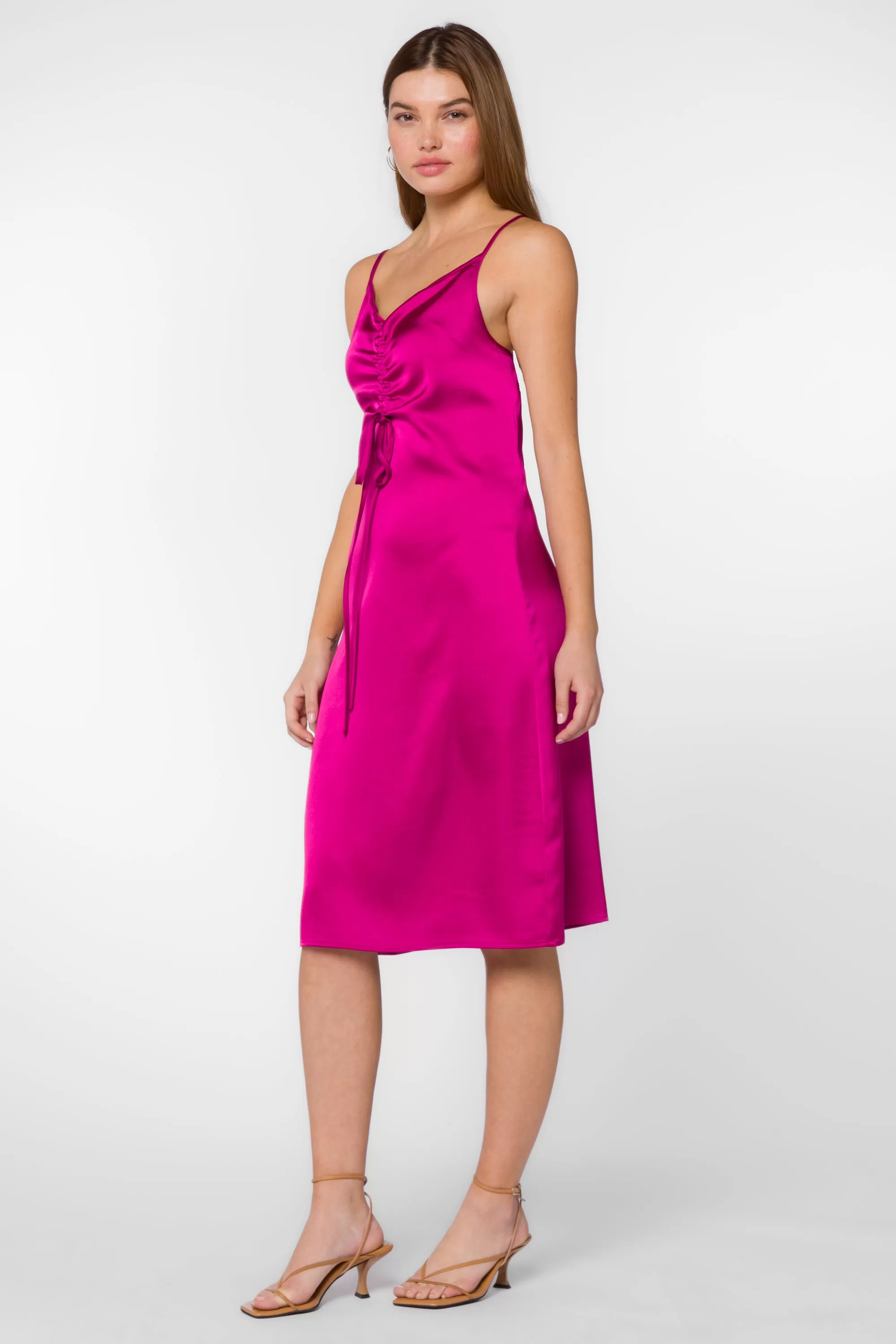 Livvy Fuchsia Slip Dress