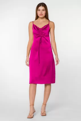 Livvy Fuchsia Slip Dress