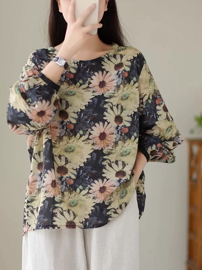 Look At the SKy Women's Cool Flower Tops