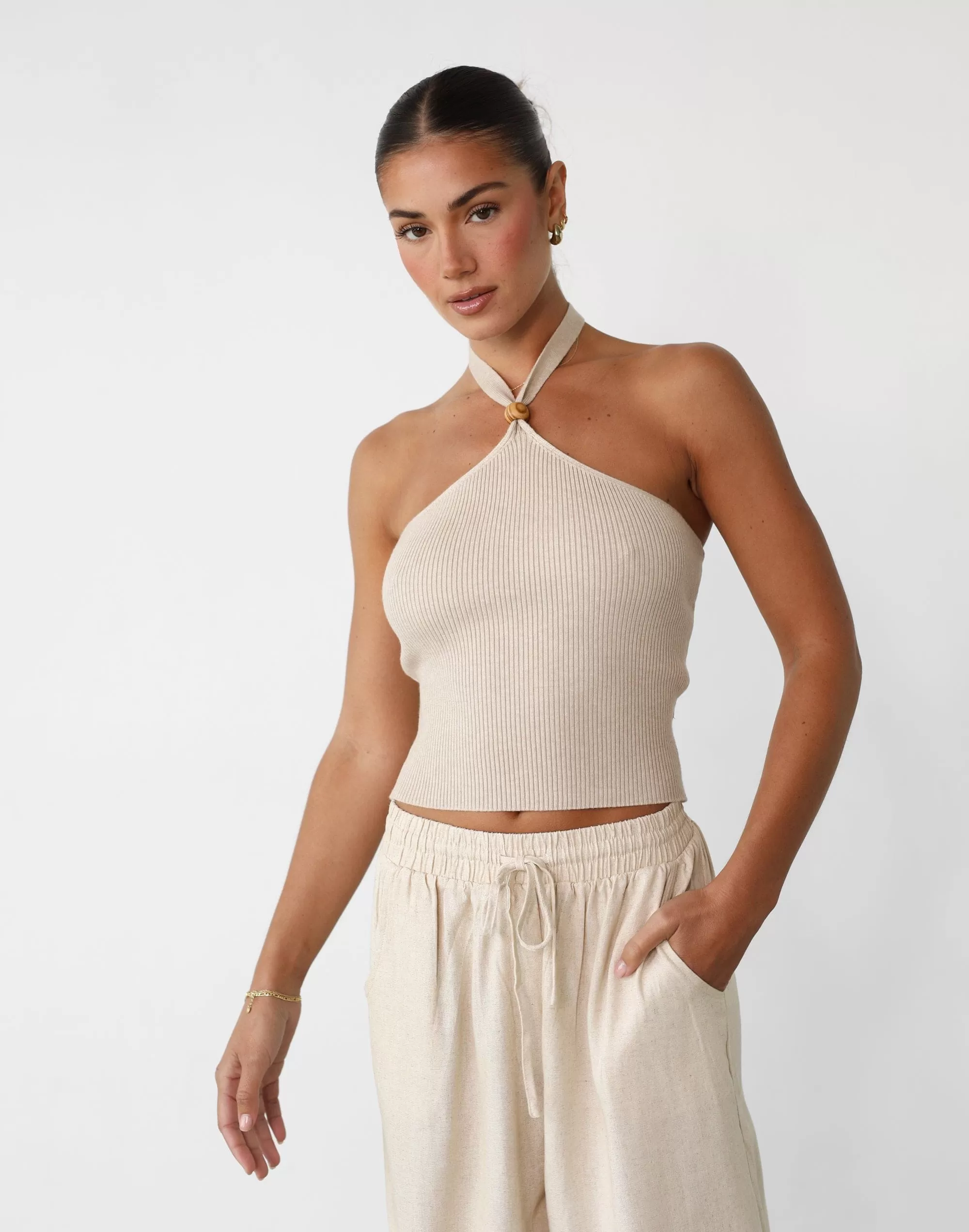 Lora Knit Top (Sand)