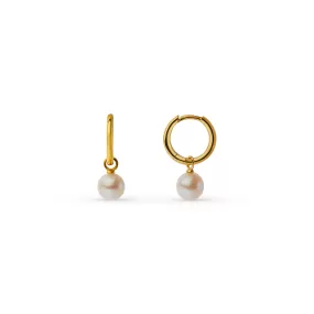 LUXE Pearl Hoop Earrings