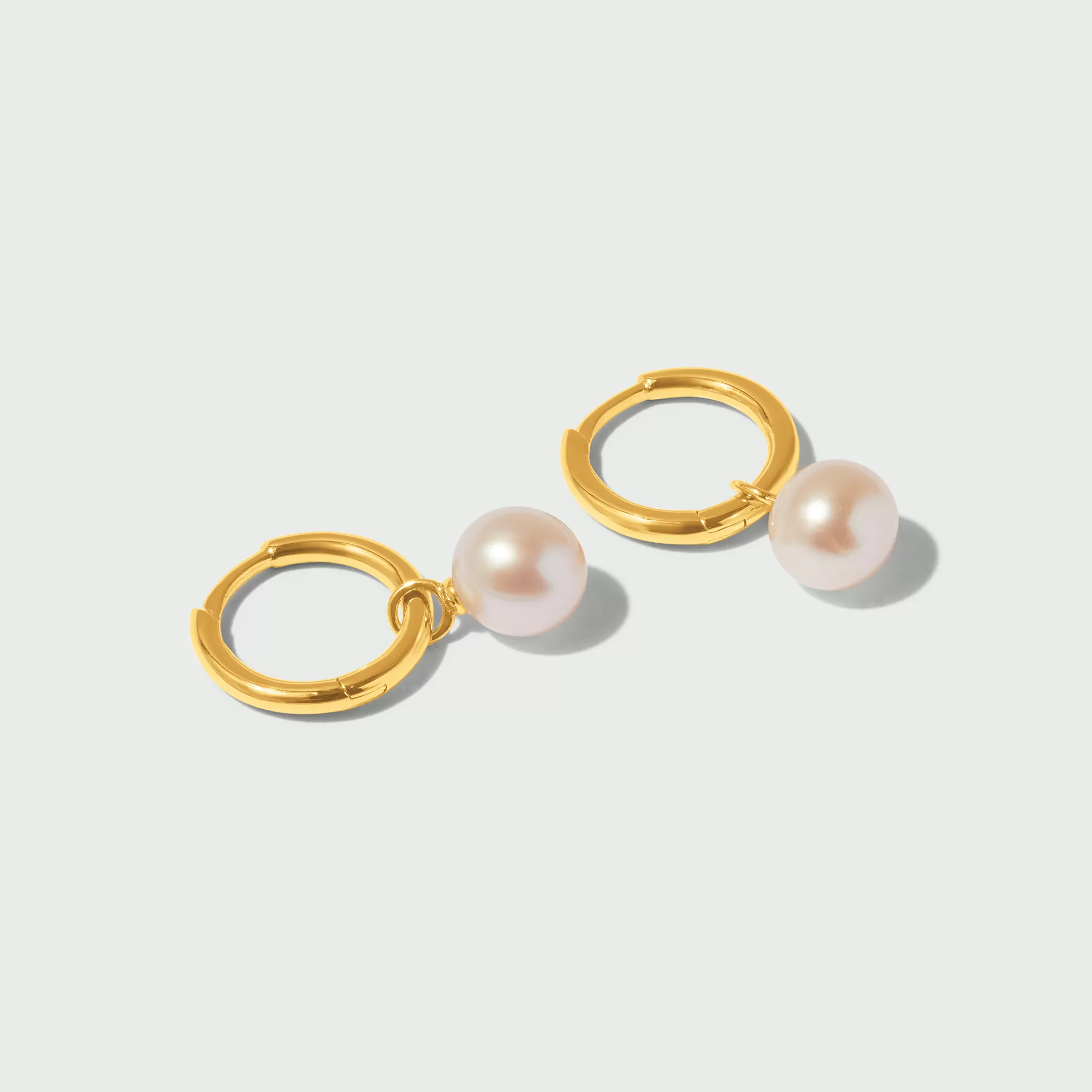 LUXE Pearl Hoop Earrings