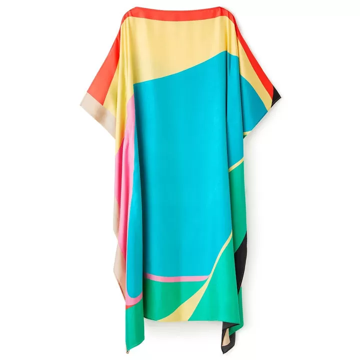 Luxe Silk Spectrum Colorful Kaftan KAF0035