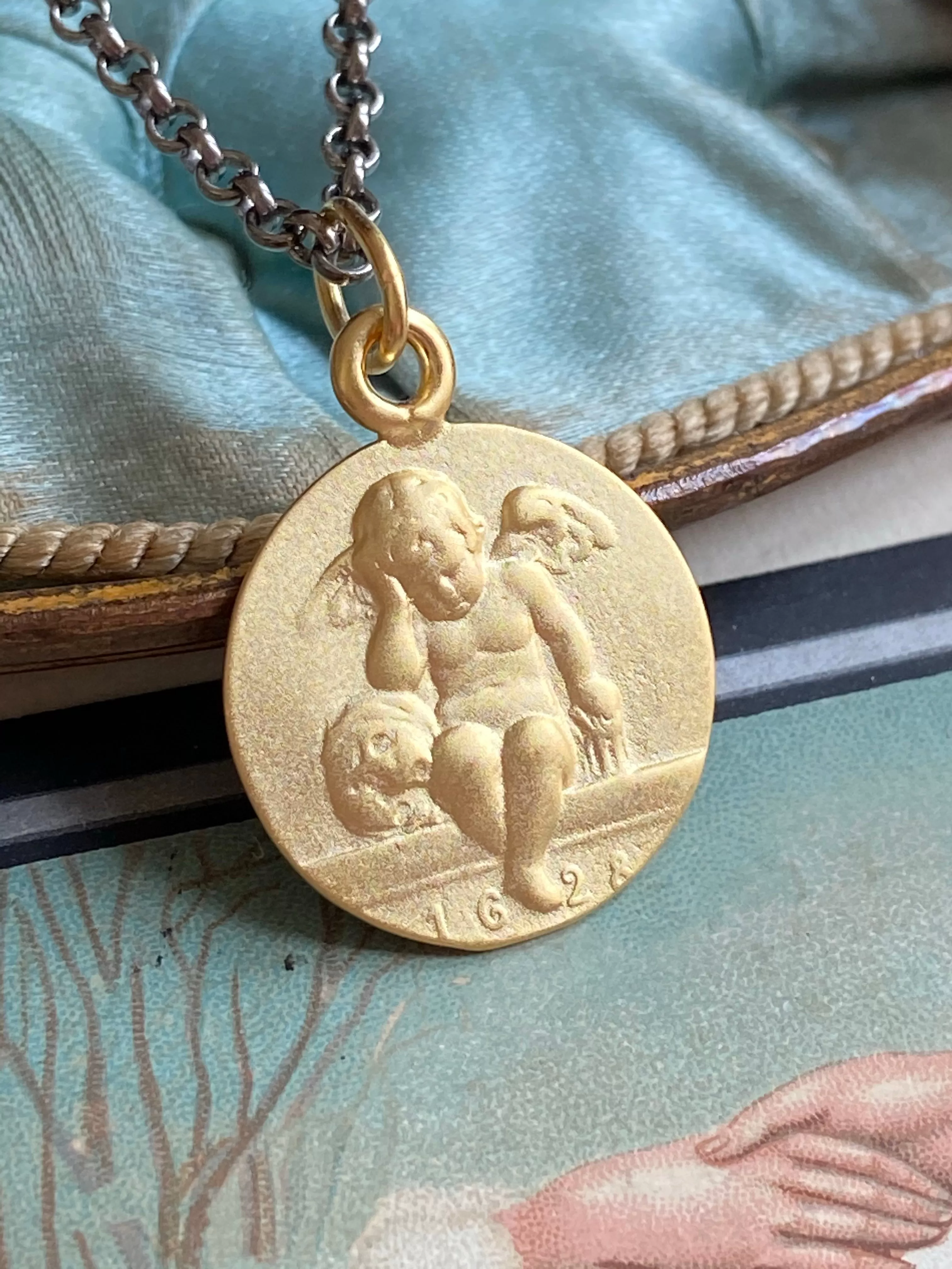 Memento Mori Guardian Angel Necklace