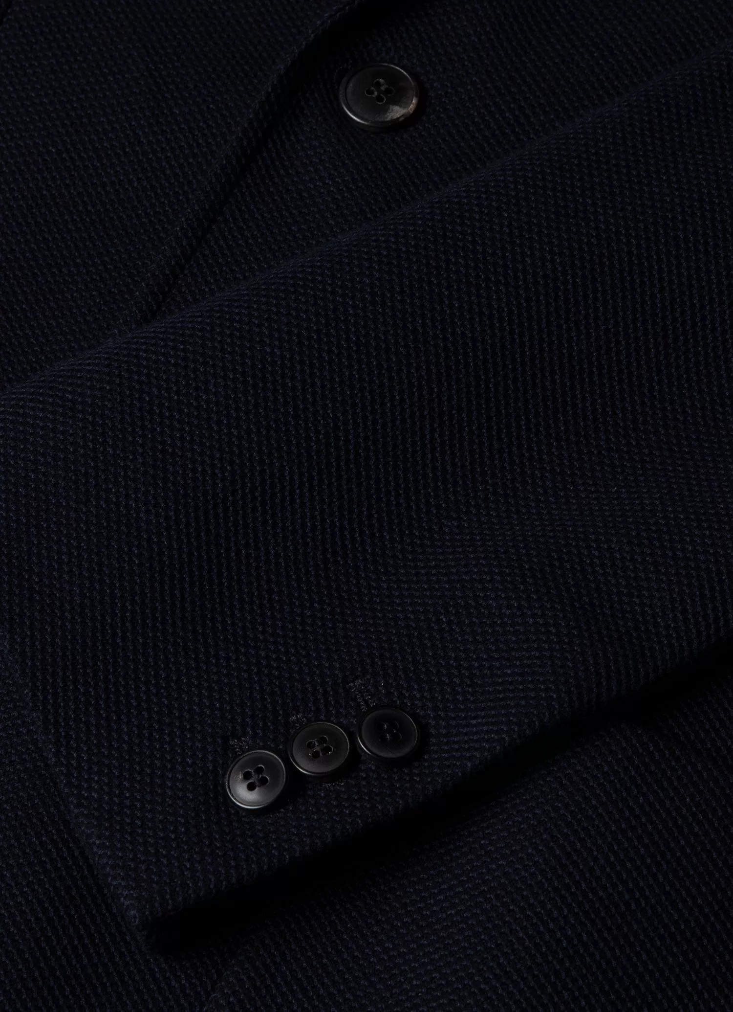 Men's Piqué Unstructured Blazer in Navy