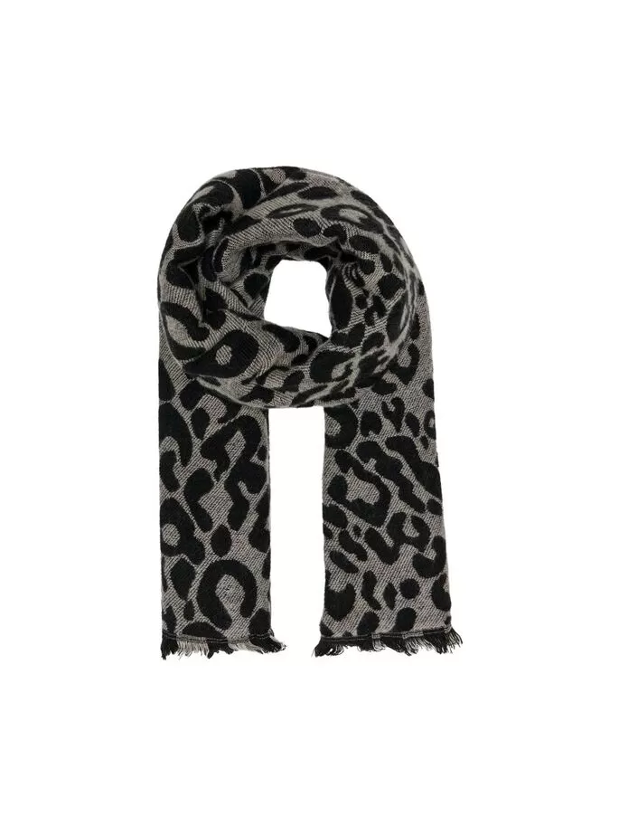 Mila Leopard Print Woven Scarf