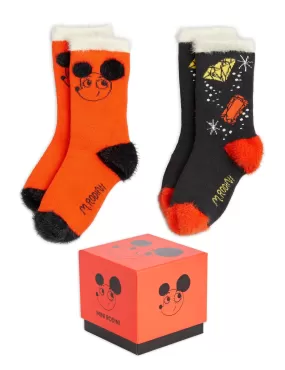 Mini Rodini | Ritzrats terry 2-pack socks gift pack