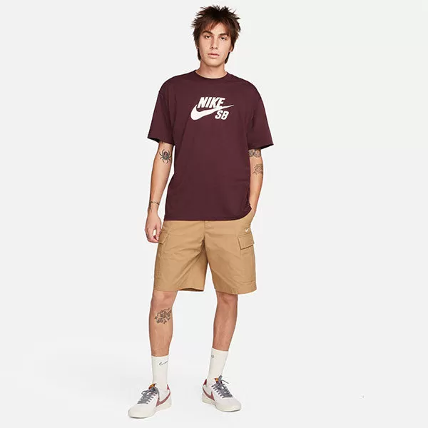 Nike SB HBR Logo Tee Burgundy Crush/White