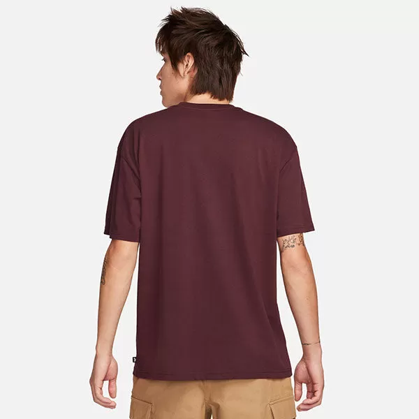 Nike SB HBR Logo Tee Burgundy Crush/White