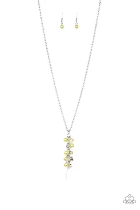 Paparazzi Teardrop Serenity - Yellow Necklace