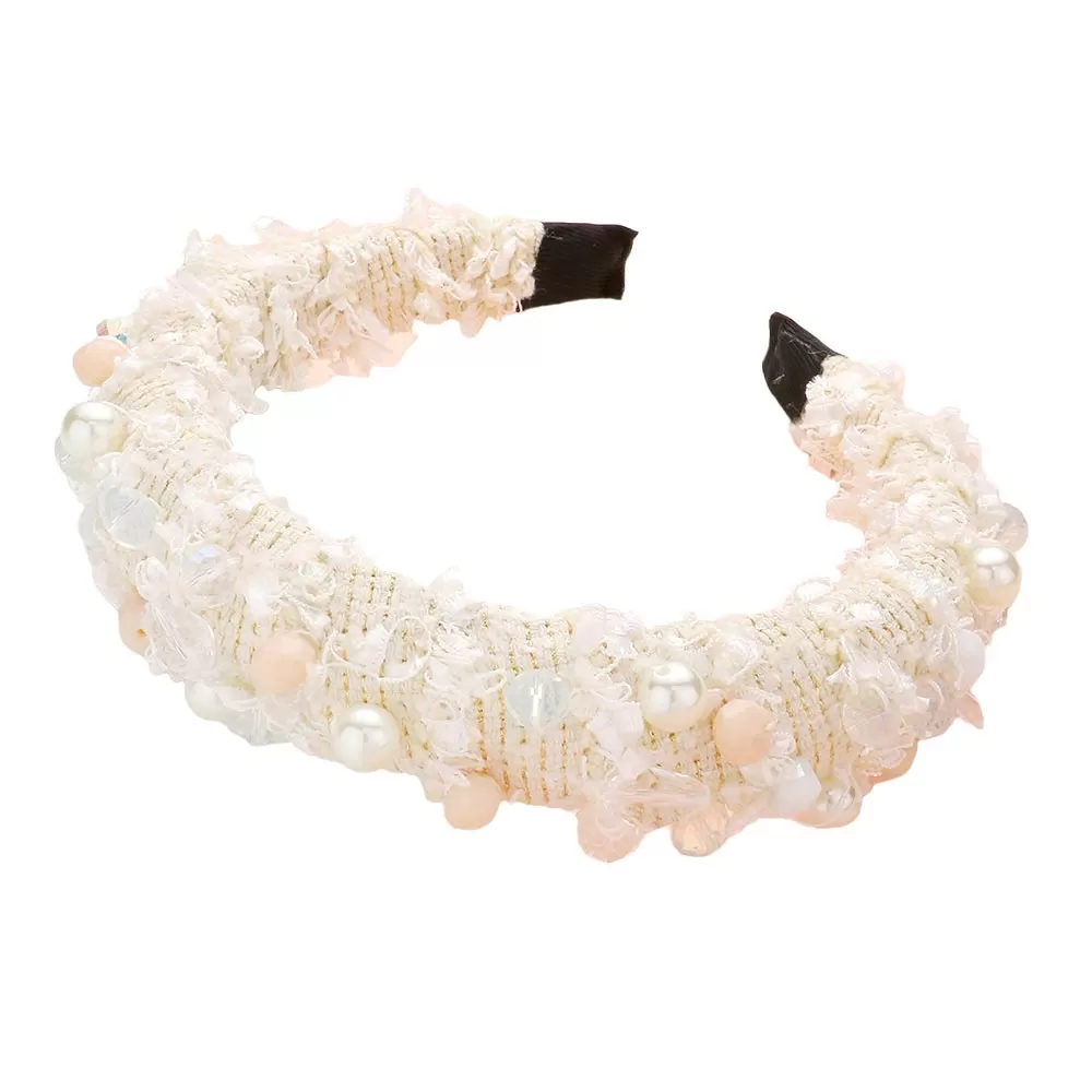 Pearl Multi Bead Embellished Headband