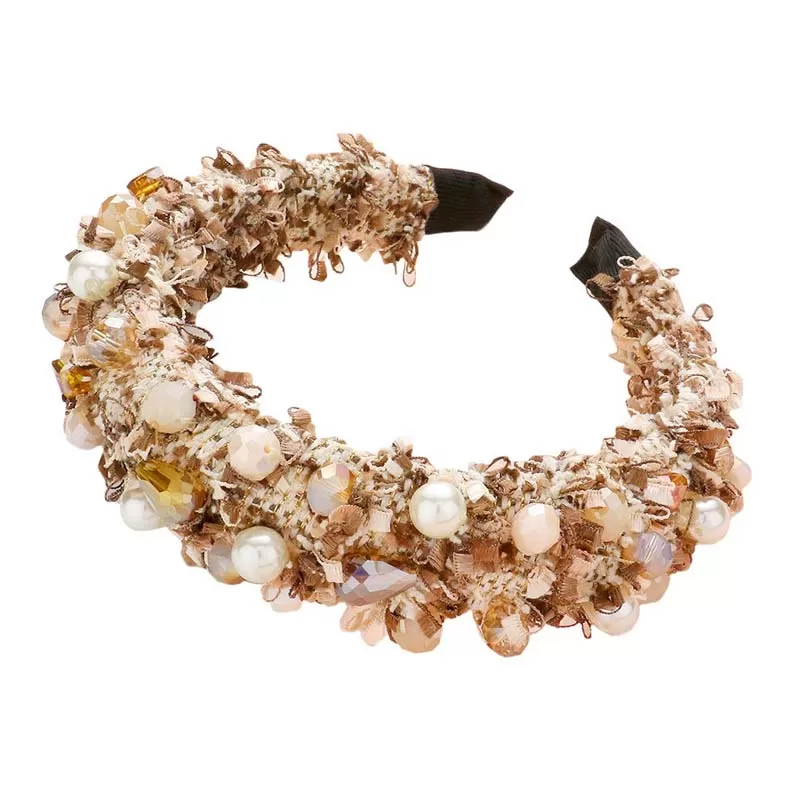 Pearl Multi Bead Embellished Headband