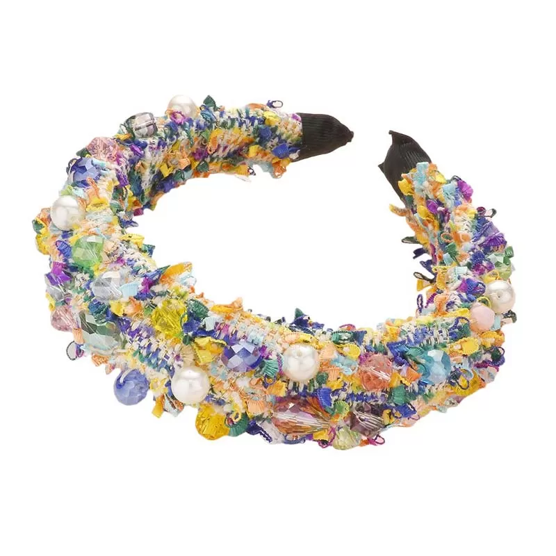 Pearl Multi Bead Embellished Headband