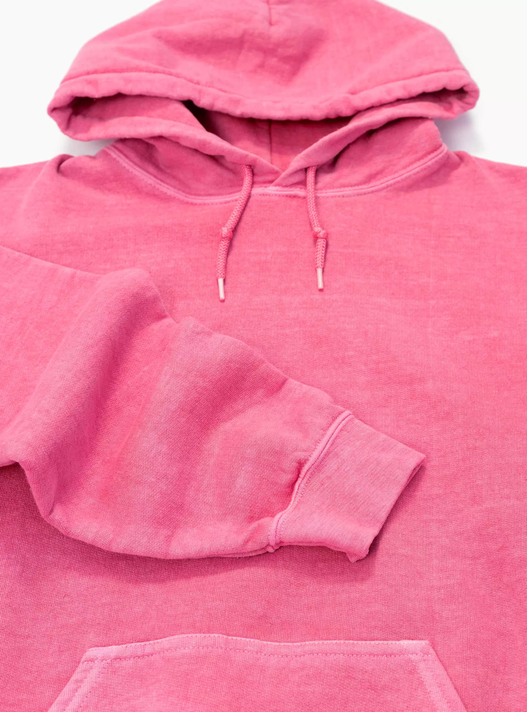 Pigment Dyed Hoodie Pink