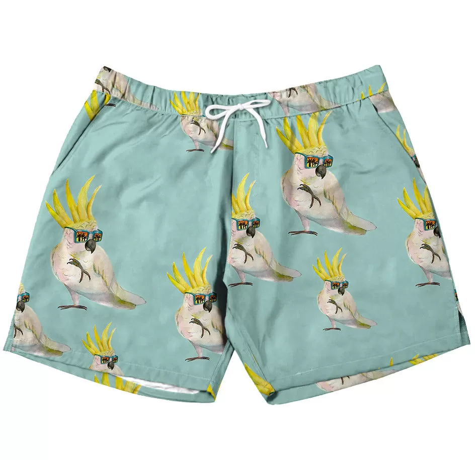 PREORDER Sunset Cockatoo Men's Boardshorts (Ships w/c 16th Sept)