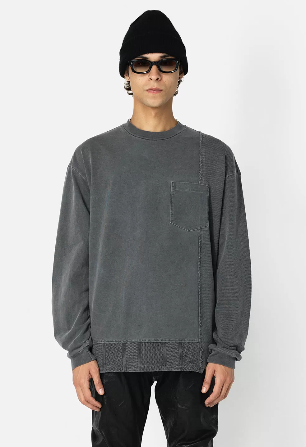 Reconstructed LS Tee / Washed Black