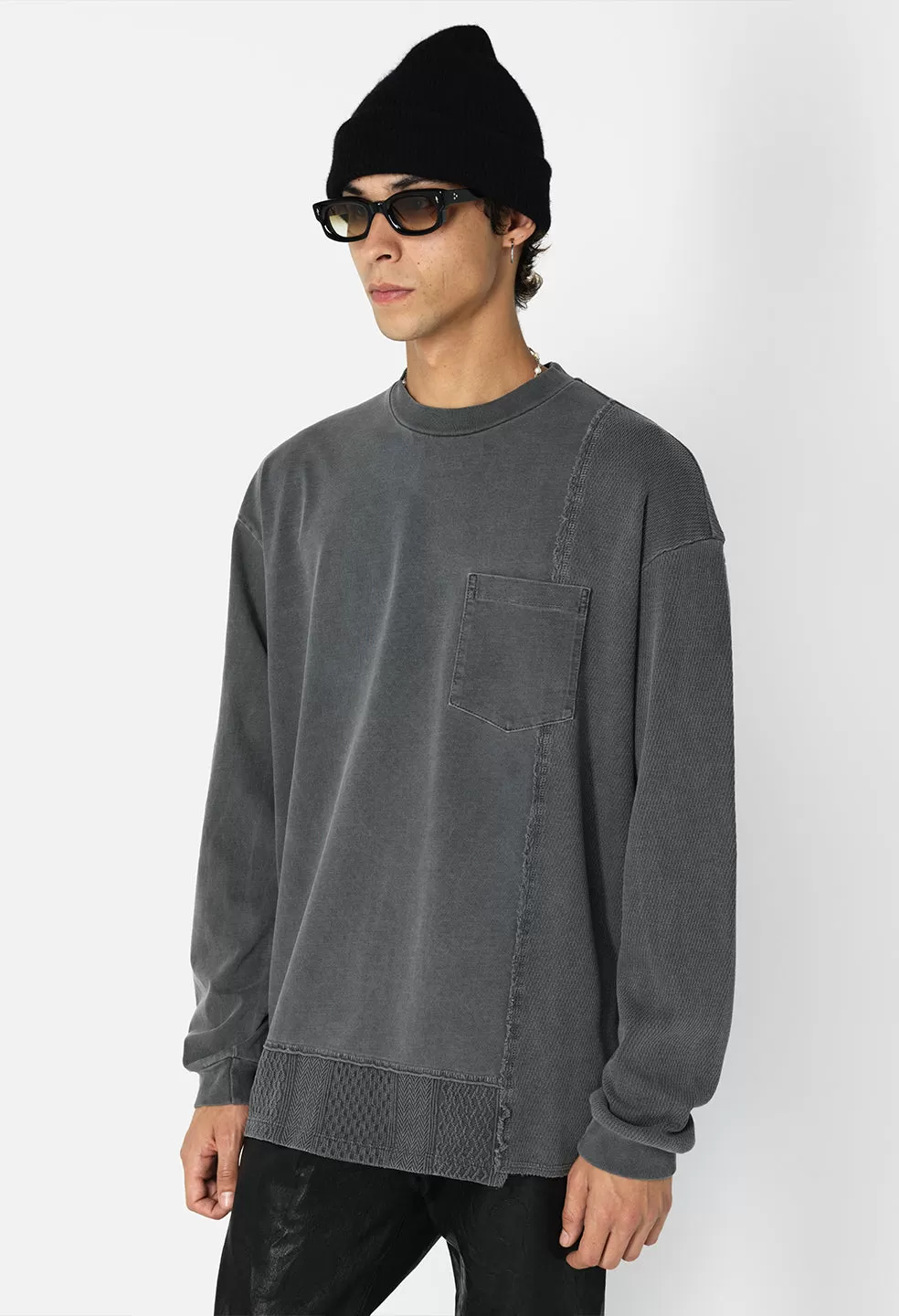 Reconstructed LS Tee / Washed Black