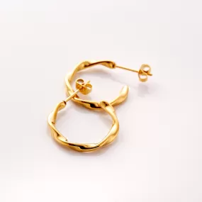 Ripple Hoop Earrings