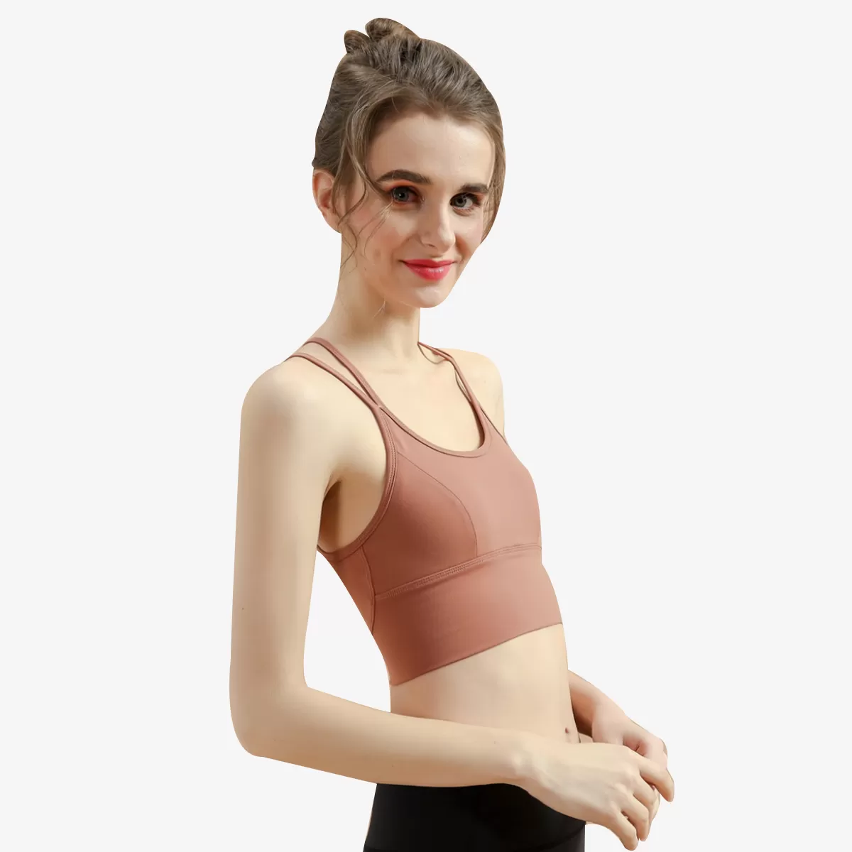 SALE - Strappy Criss Cross Overlap Back Crop Top Sienna