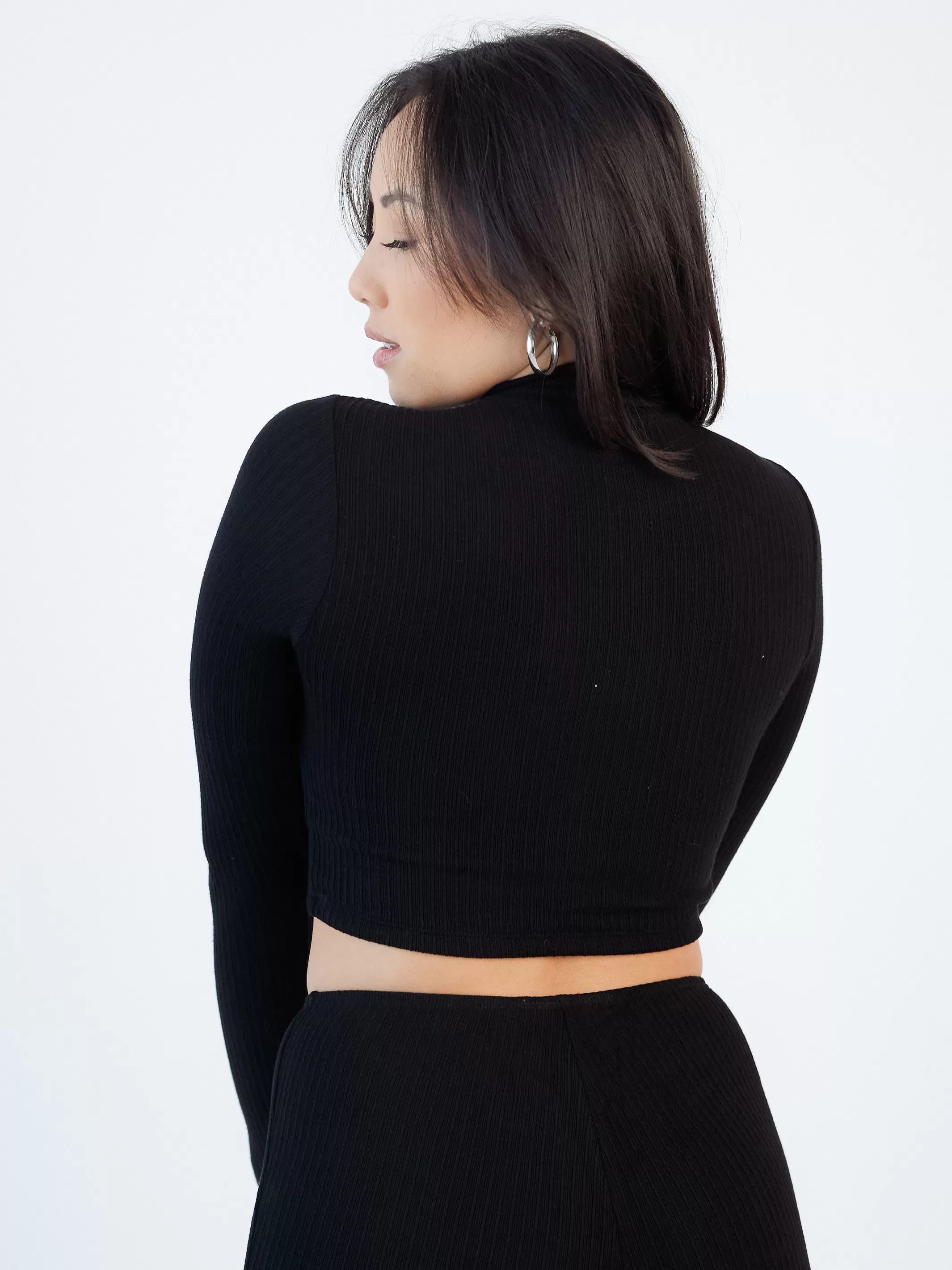 Soft Ribbed Long Sleeve Half Zip Brami